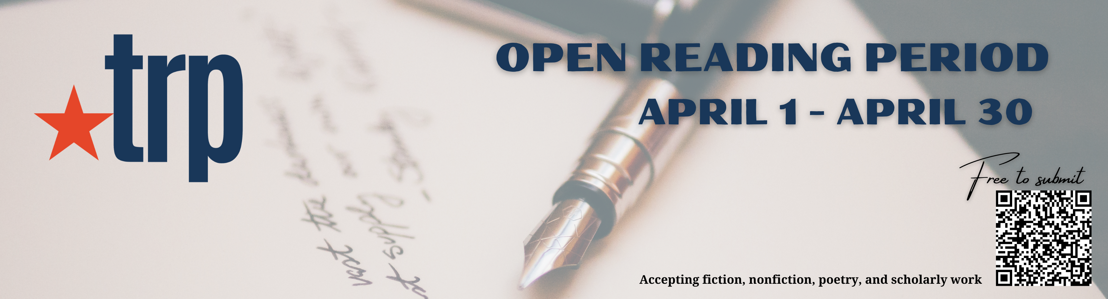 Open Reading Period Banner